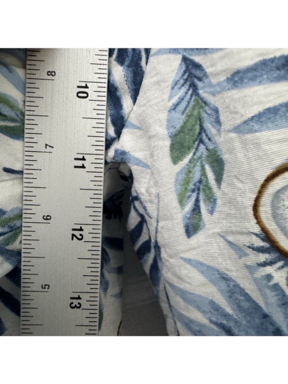 Womens XS Tropical Coconut Palm Print Cropped Pants Lined Resort Beach - Picture 11 of 13